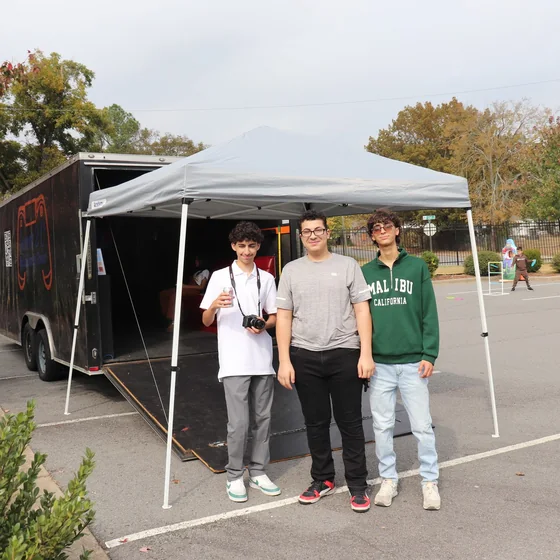 Older pupils at the Fall Fest